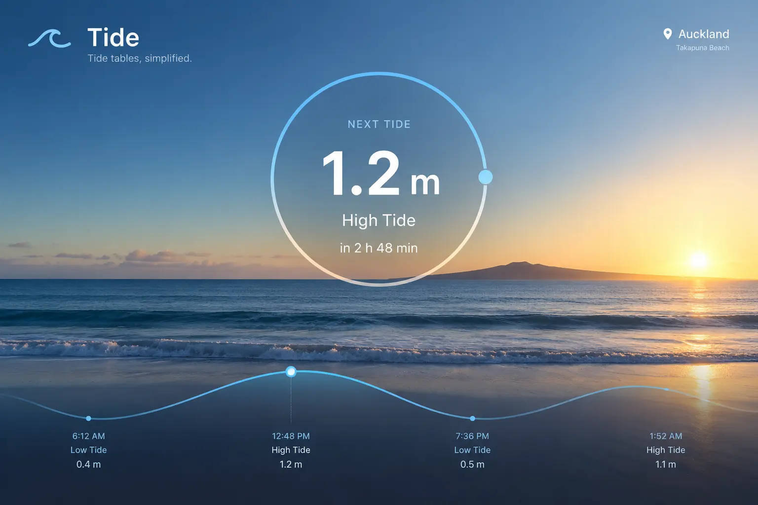 Tide, a tide-table app preview